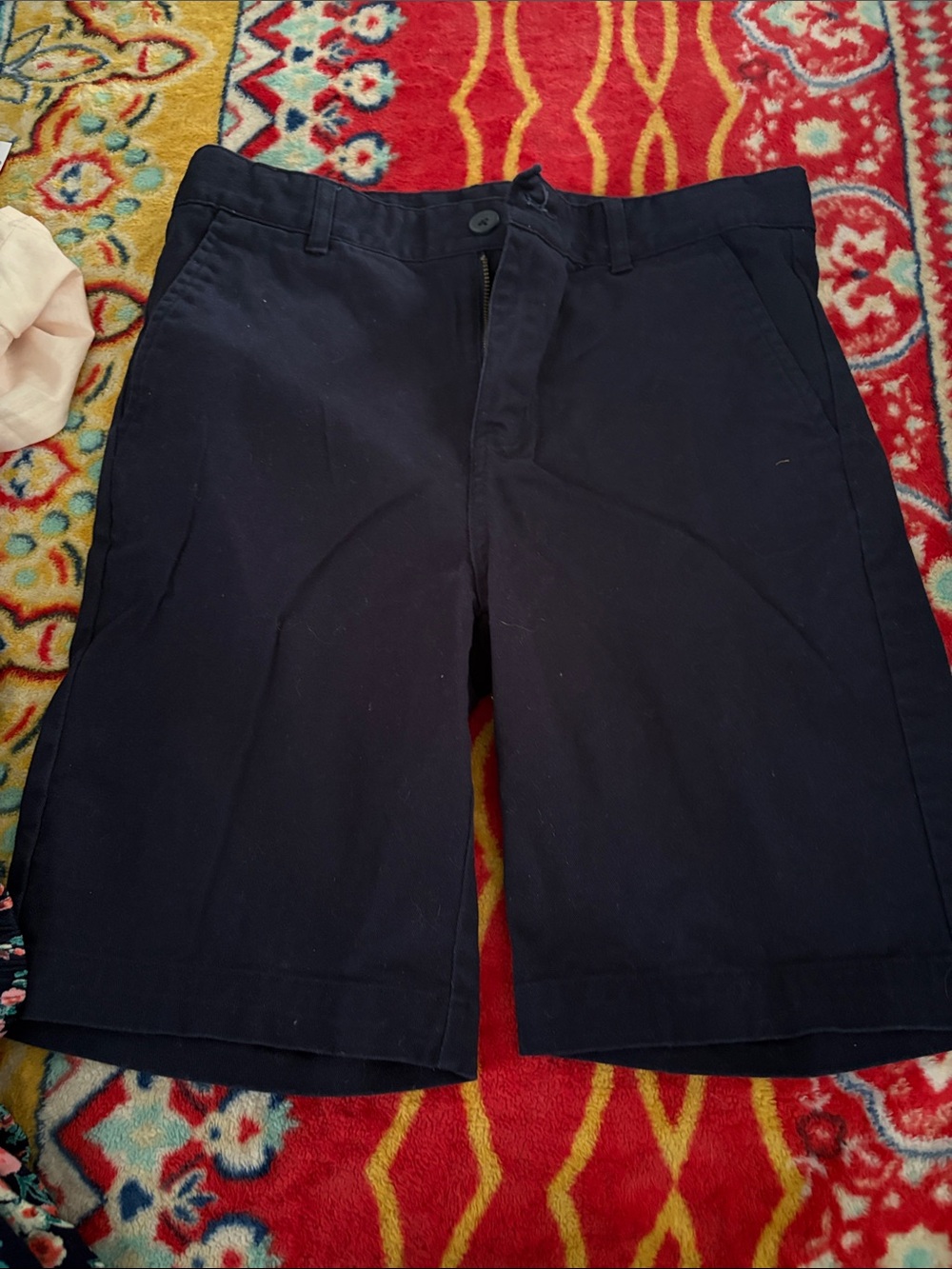 Men's Navy Blue Casual Shorts